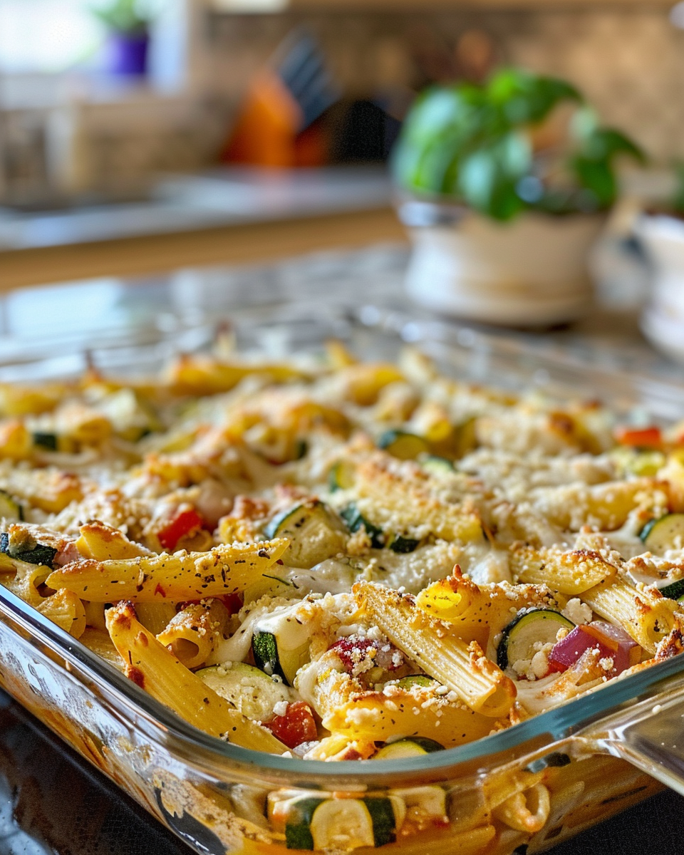 Baked Zucchini & Ricotta Pasta