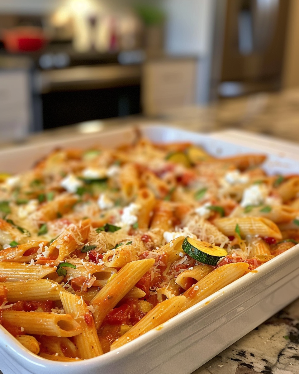 Baked Zucchini & Ricotta Pasta