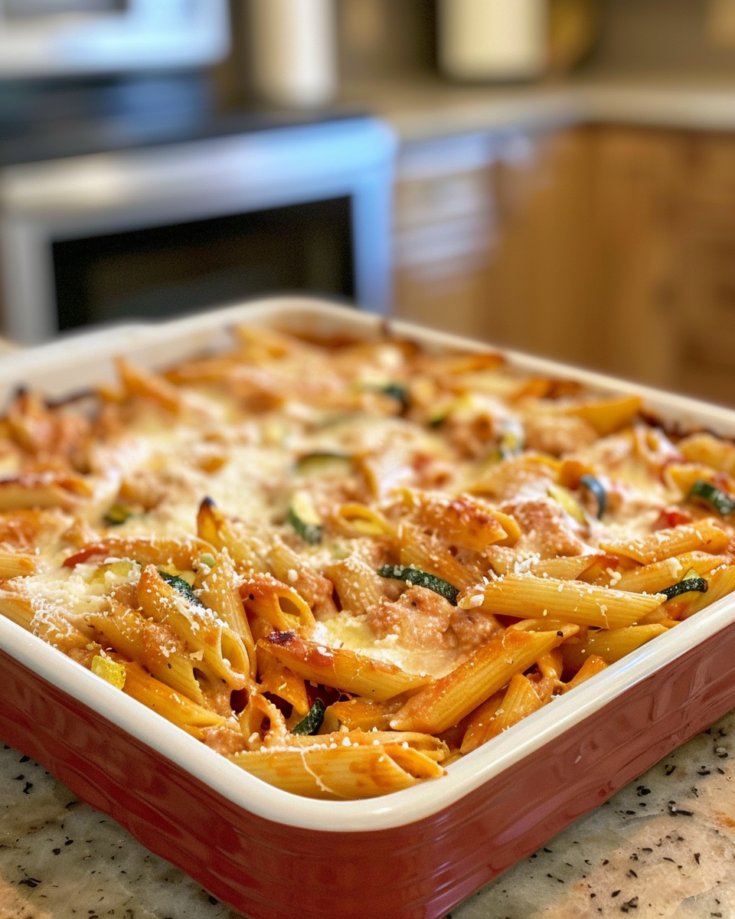 Baked Zucchini & Ricotta Pasta