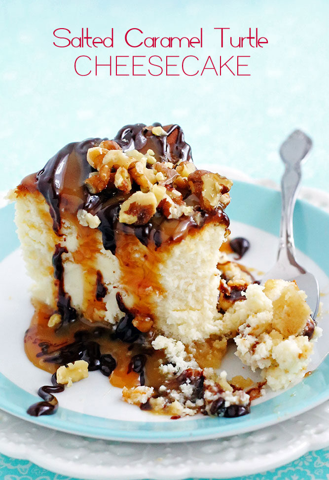 SALTED CARAMEL TURTLE CHEESECAKE