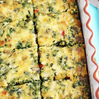 Spinach & Sausage Baked Eggs