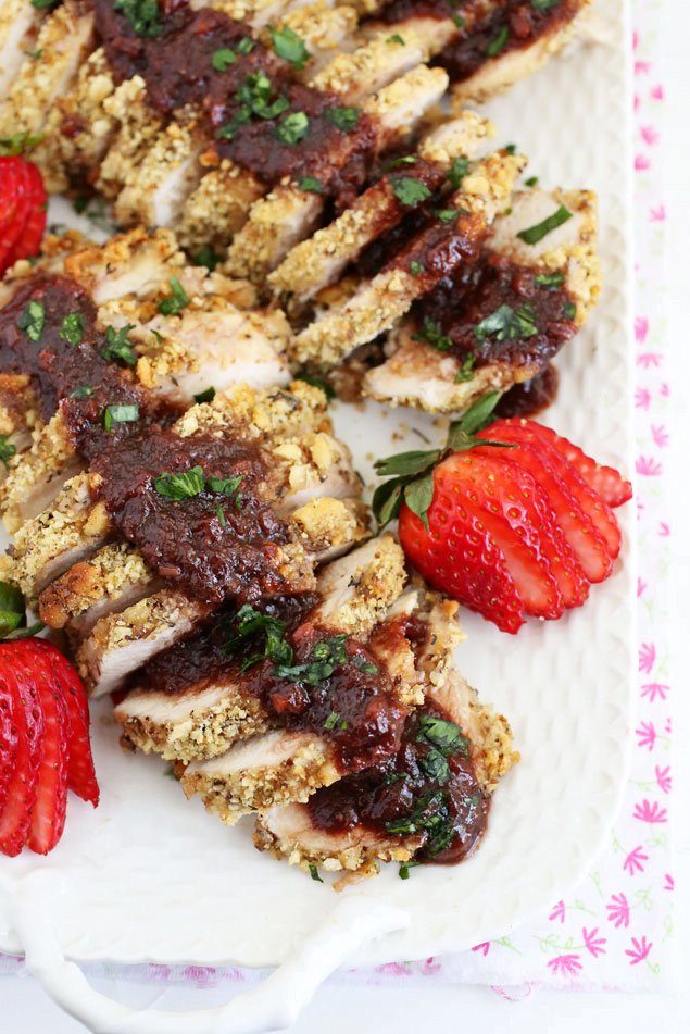 Strawberry Balsamic Walnut Chicken