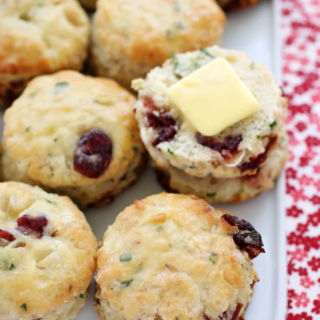 CRANBERRY BASIL CHRISTMAS BISCUITS