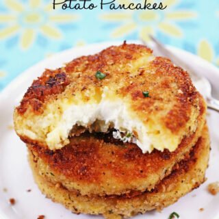 Cream Cheese Stuffed Potato Pancakes
