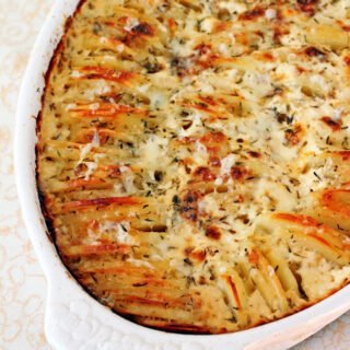 Hasselback Potato Gratin