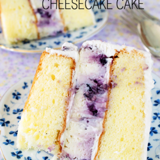 LEMON BLUEBERRY CHEESECAKE CAKE