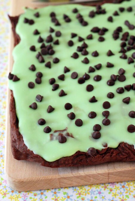 EASY ICED MINT CHOCOLATE FUDGE 