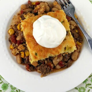 CHEDDAR CHILI CORNBREAD PIE