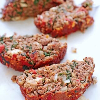 GREEK SPINACH & FETA MEATLOAF