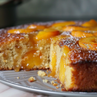 Easy Brown Sugar Peach Cake