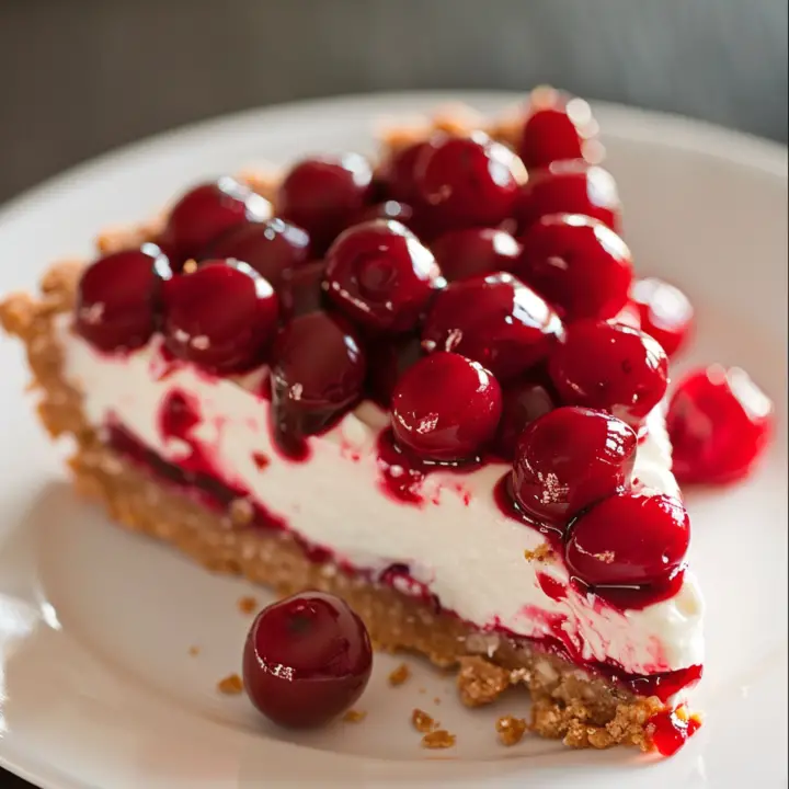 Easiest No-Bake Cherry Cheesecake