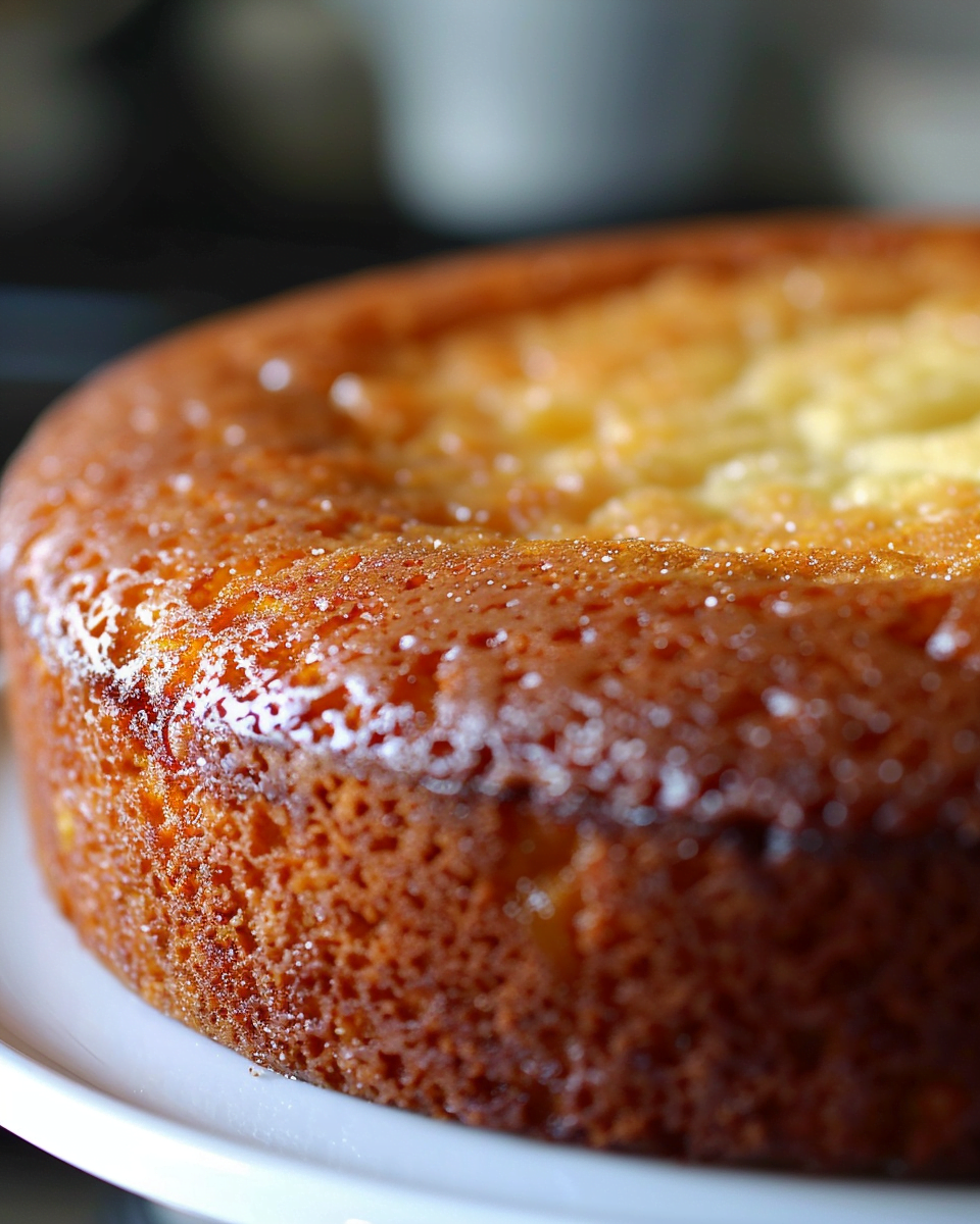 Easy Brown Sugar Peach Cake