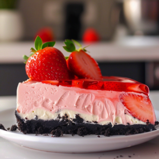 Easy Strawberry Jello Cheesecake