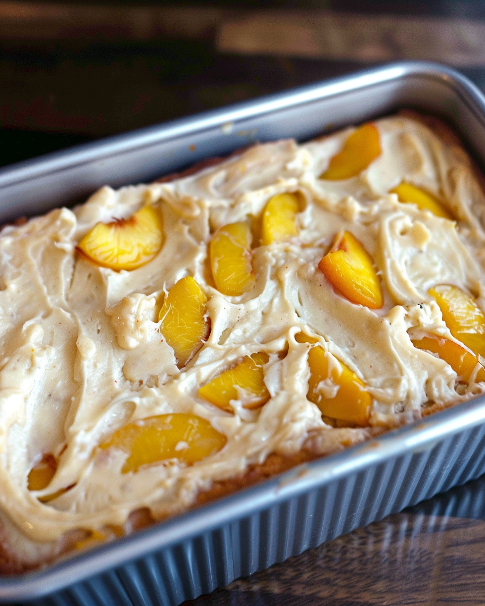 Peaches and Cream Cheese Loaf