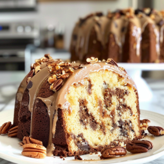German Chocolate Pecan Pound Cake