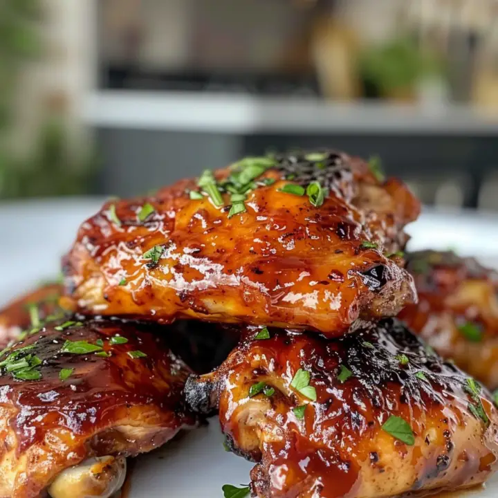 Easy BBQ Baked Chicken Thighs