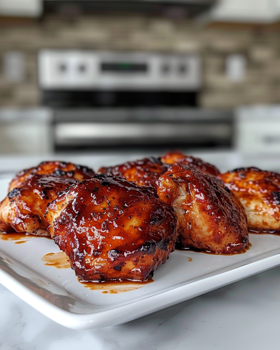 Easy BBQ Baked Chicken Thighs