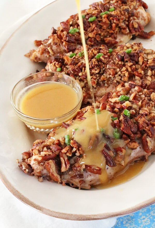 Pecan Crusted Chicken & Maple Mustard Sauce