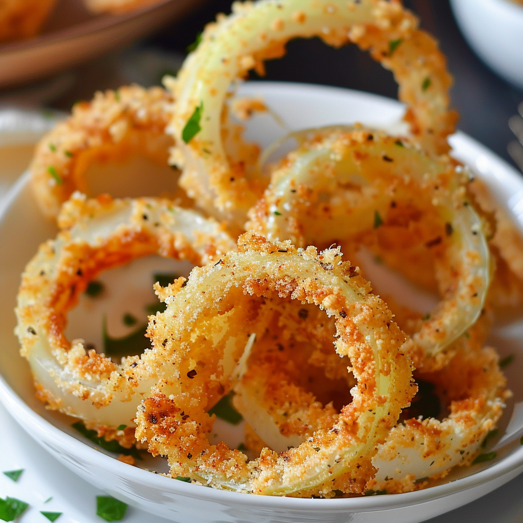 Oven Baked Onion Rings