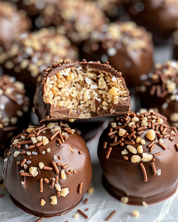 Rice Krispie Peanut Butter Balls