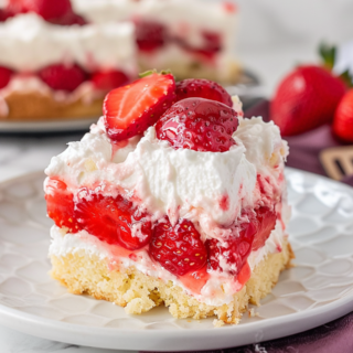 Strawberry Shortcake Poke Cake