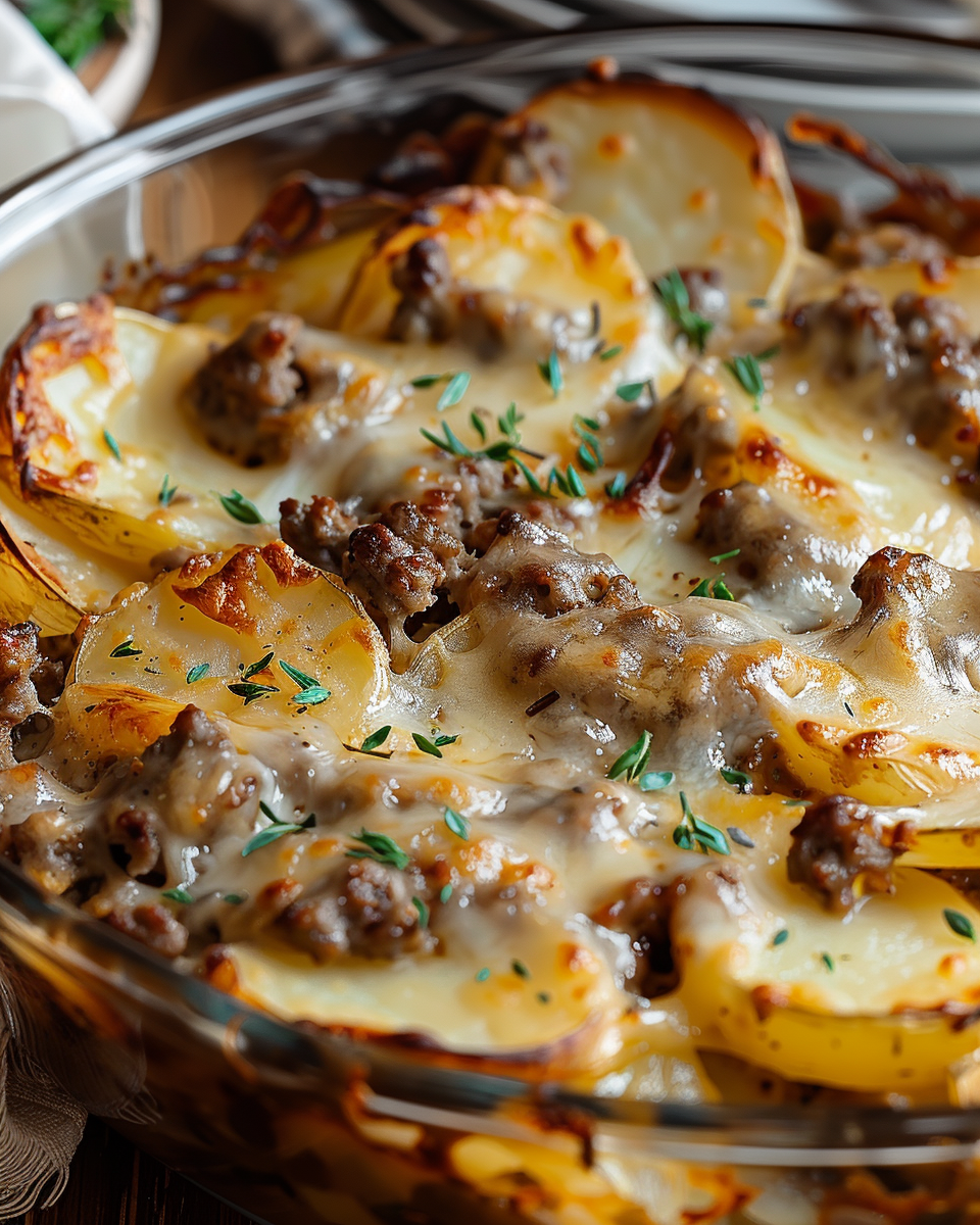 Hamburger and Potato Casserole