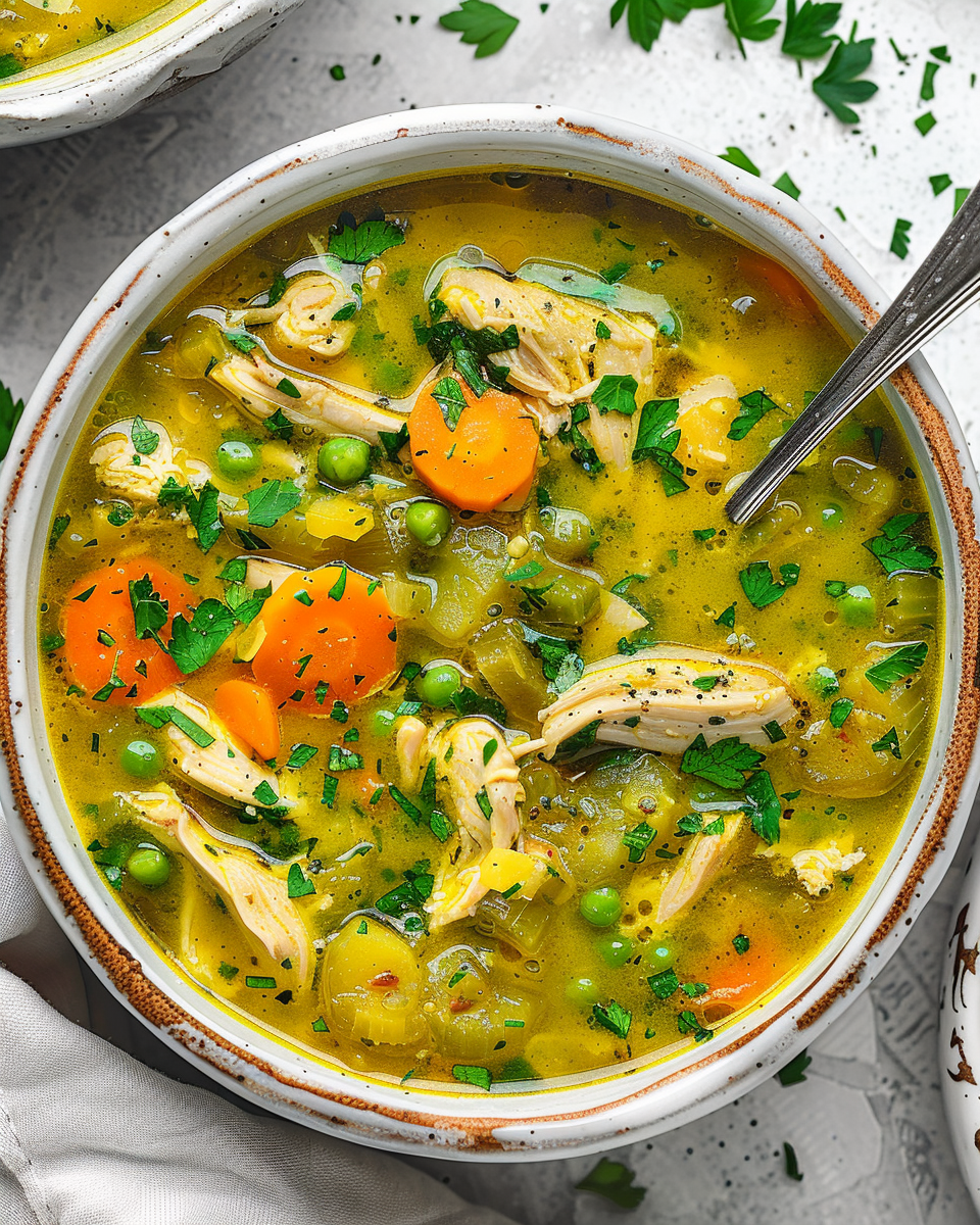 Anti-Inflammatory Turmeric Chicken Soup