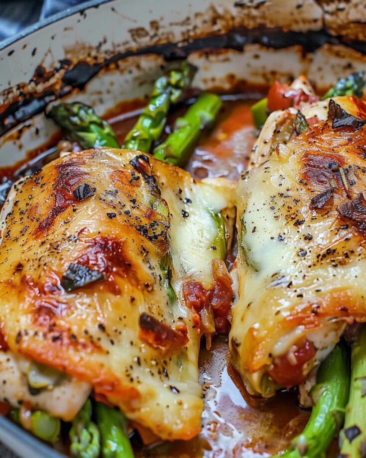 Asparagus Stuffed Chicken Breast