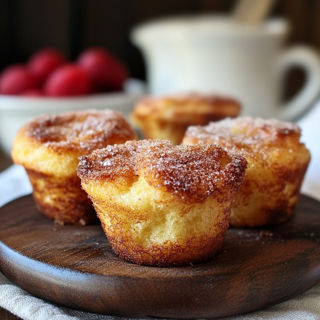 Cinnamon Sugar French Toast Muffins