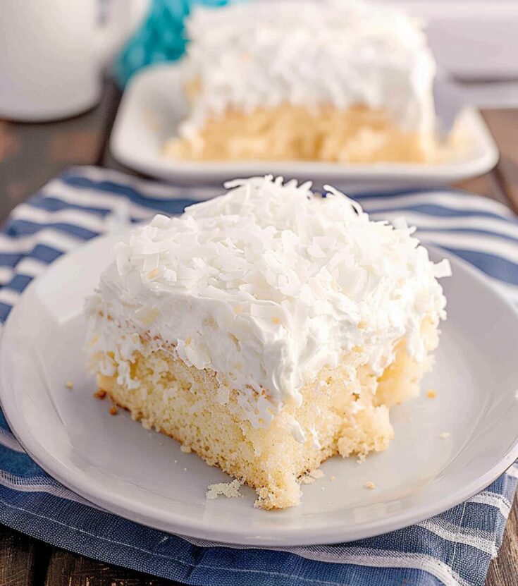 Coconut Cream Poke Cake