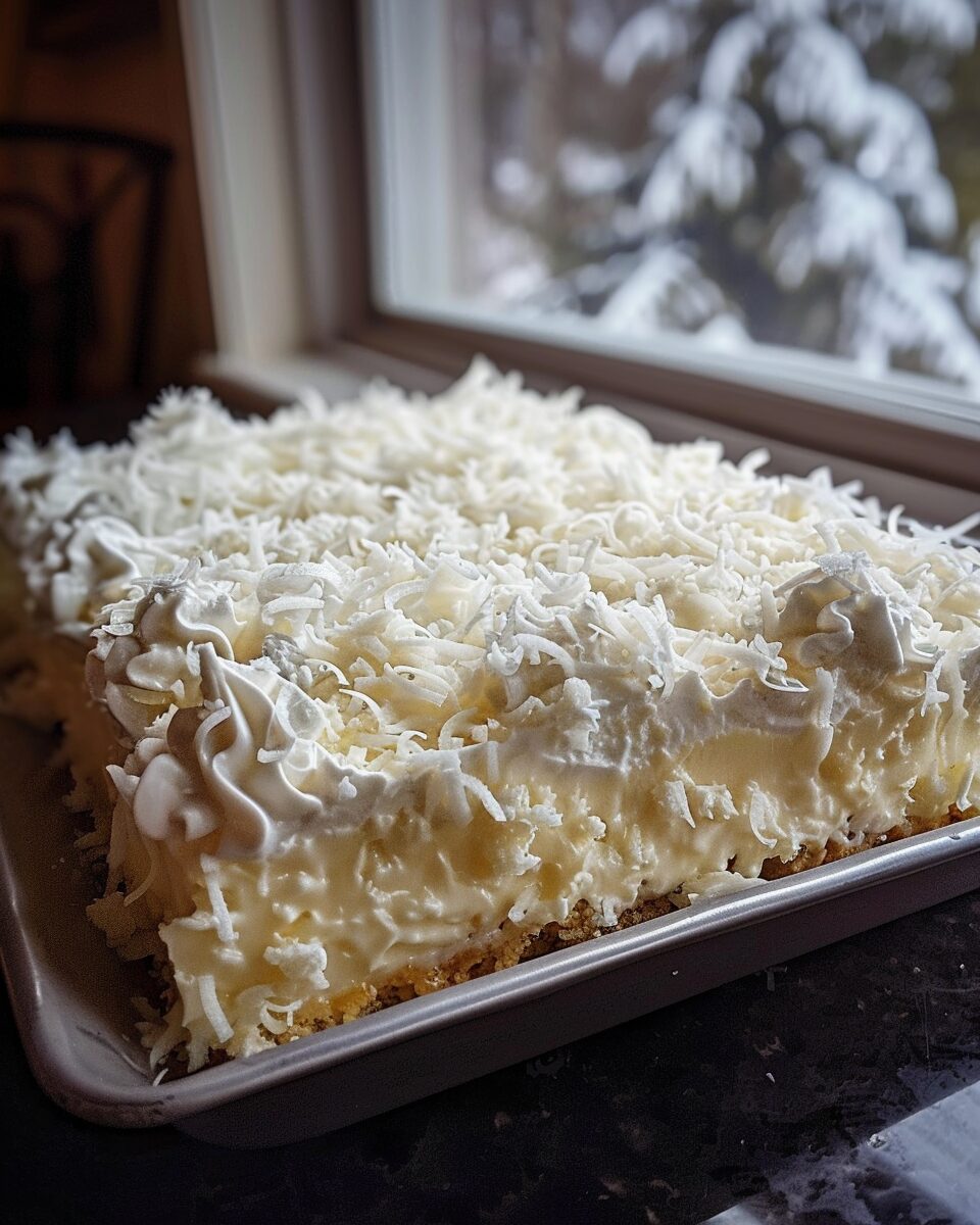 Coconut Cream Poke Cake