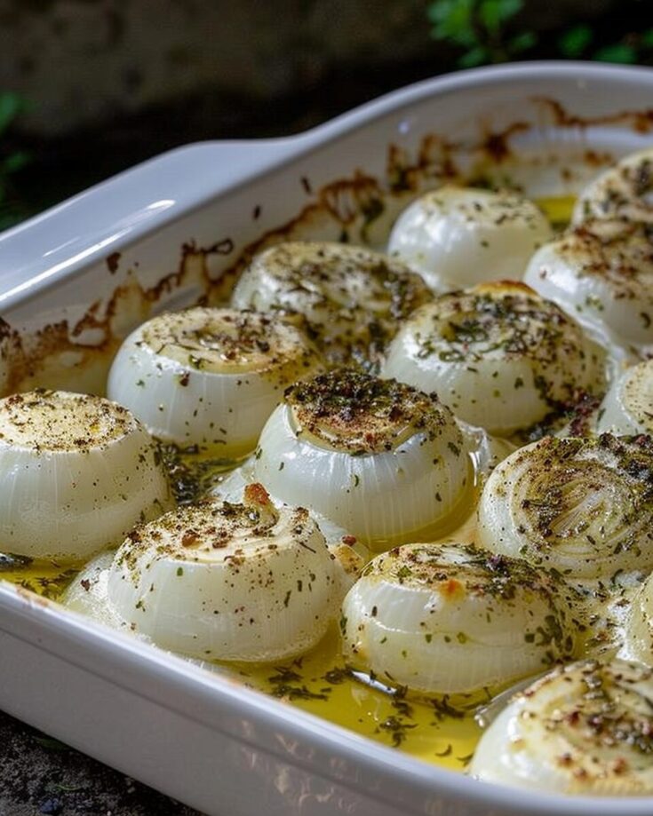 Creamy Oven Baked Onions