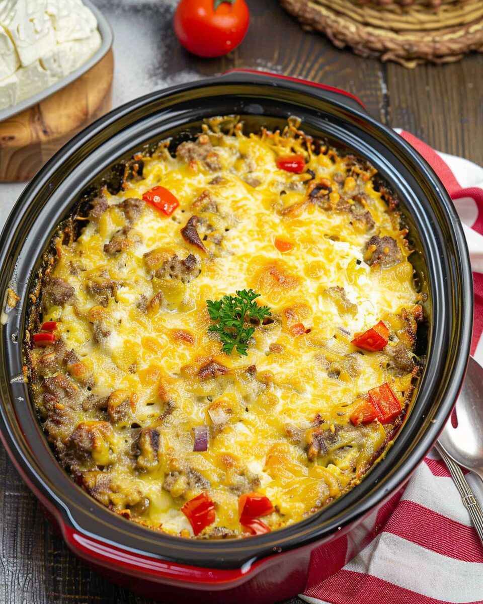 Crockpot Christmas Breakfast Casserole