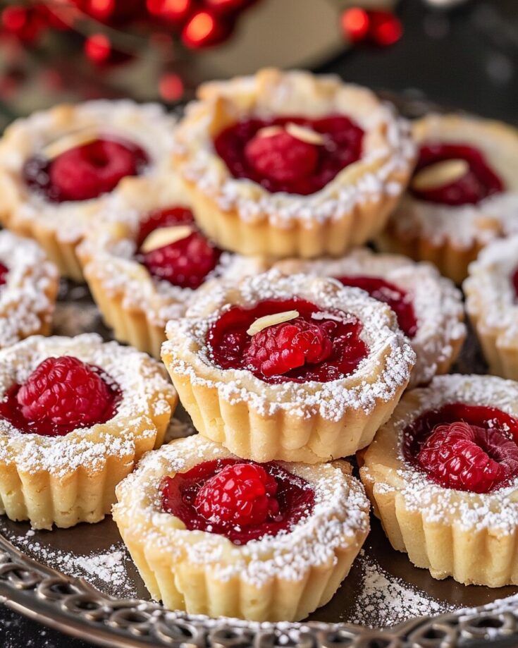 Mini Raspberry Almond Tarts