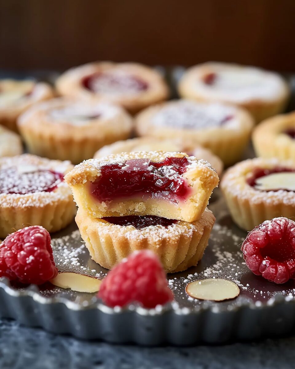 Mini Raspberry Almond Tarts