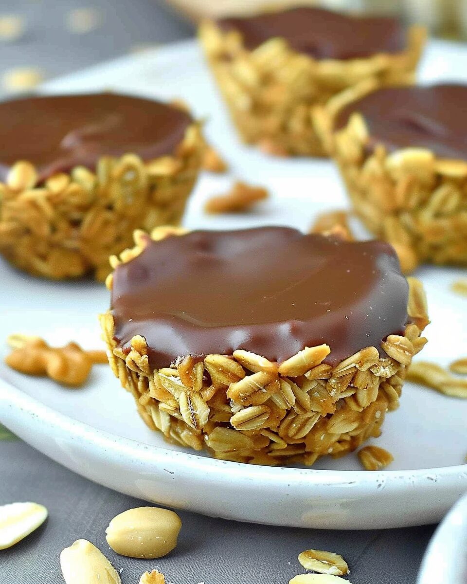 No Bake Peanut Butter Granola Cups