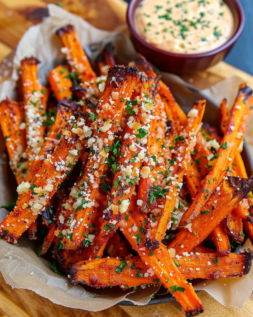 Parmesan Roasted Carrot Fries