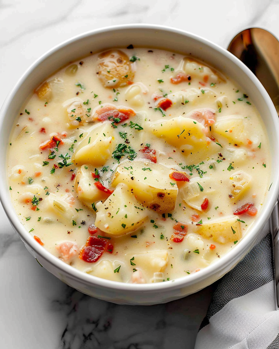 Creamy Potato Soup with Bacon