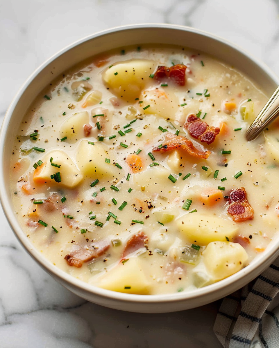 Creamy Potato Soup with Bacon