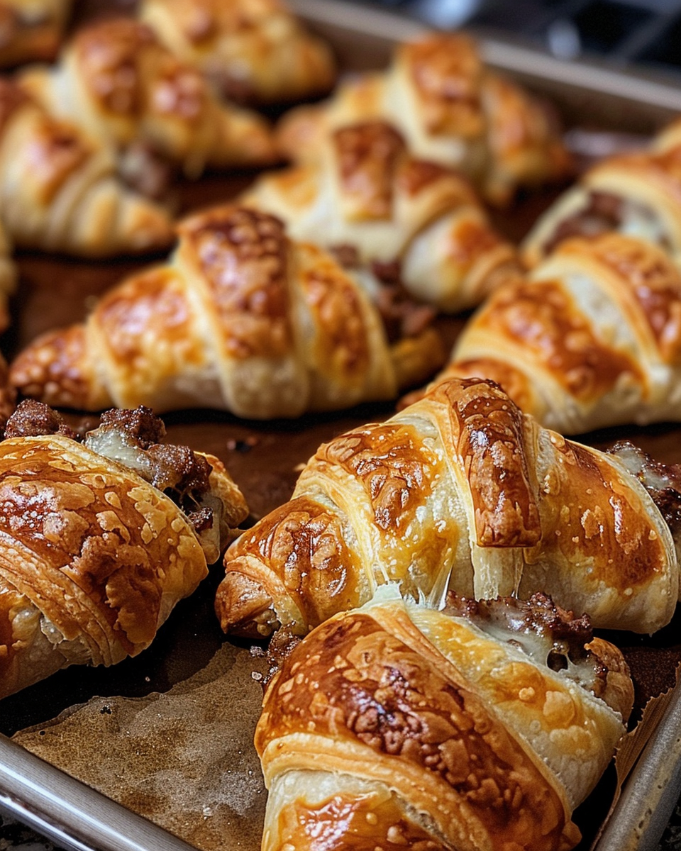 Rotel Sausage and Cream Cheese Crescents