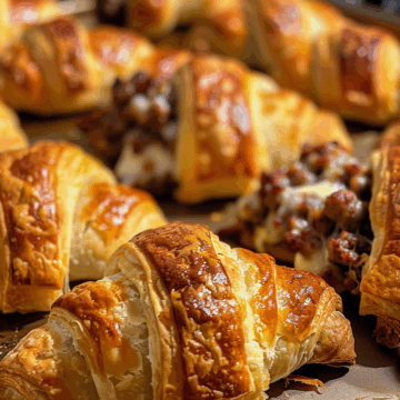 Rotel Sausage and Cream Cheese Crescents