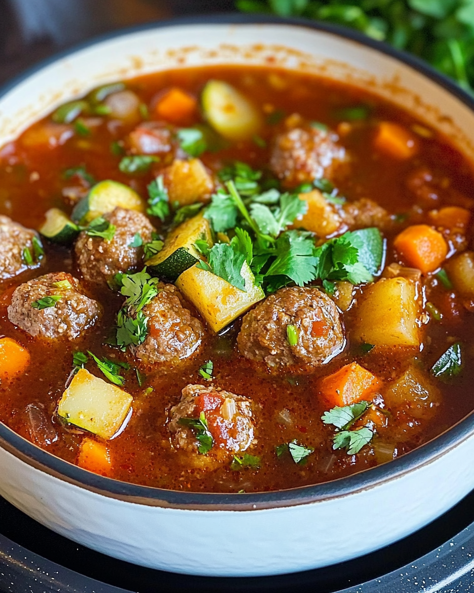 Albondigas soup