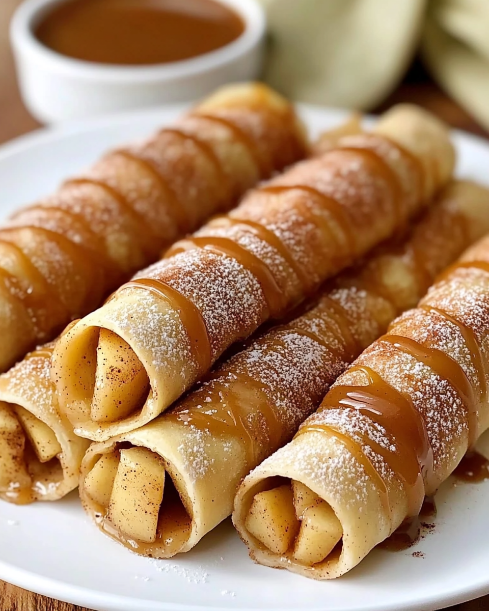 Caramel Apple Pie Taquitos