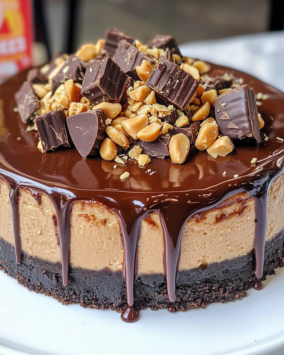 Chocolate Peanut Butter Cheesecake