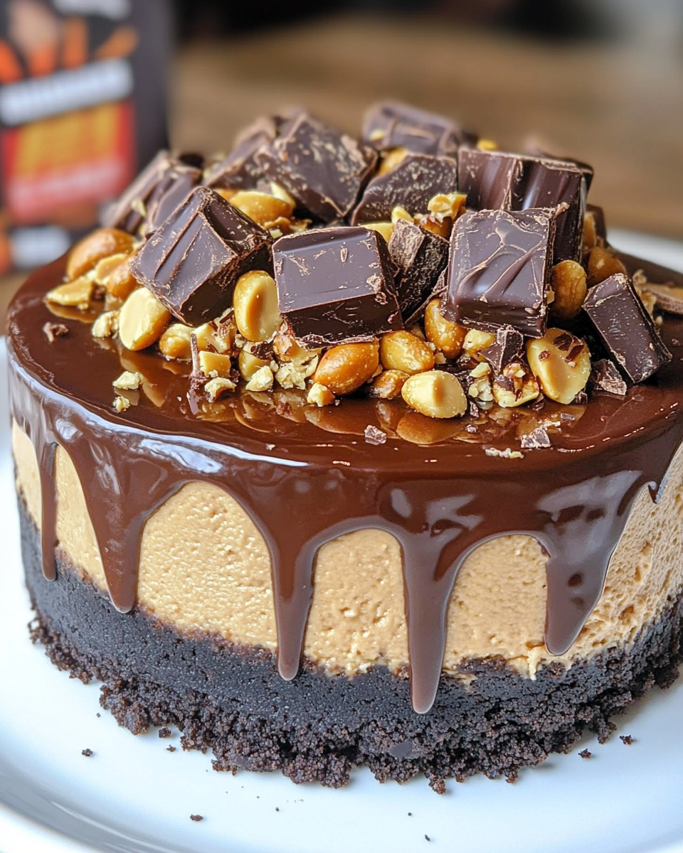 Chocolate Peanut Butter Cheesecake