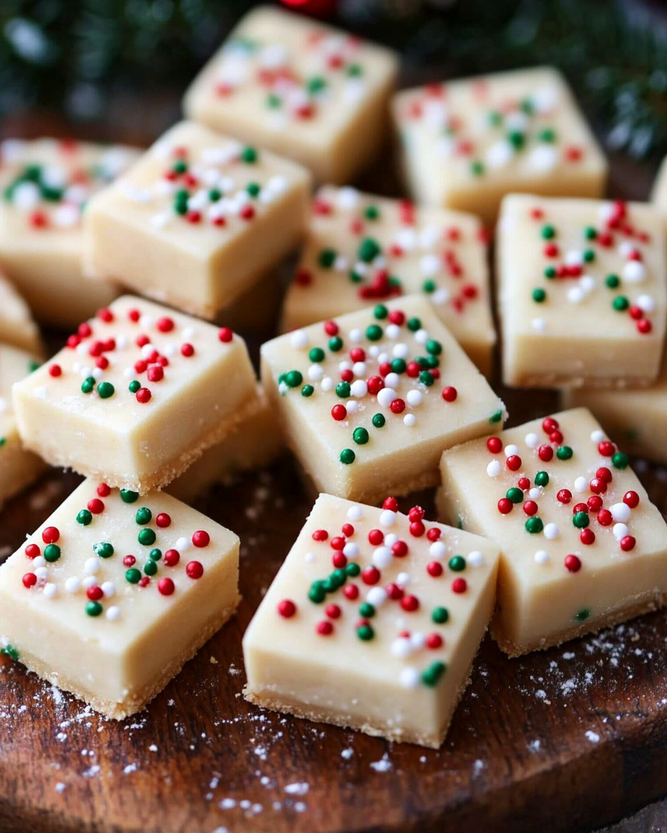 Christmas Shortbread Cookie Bites