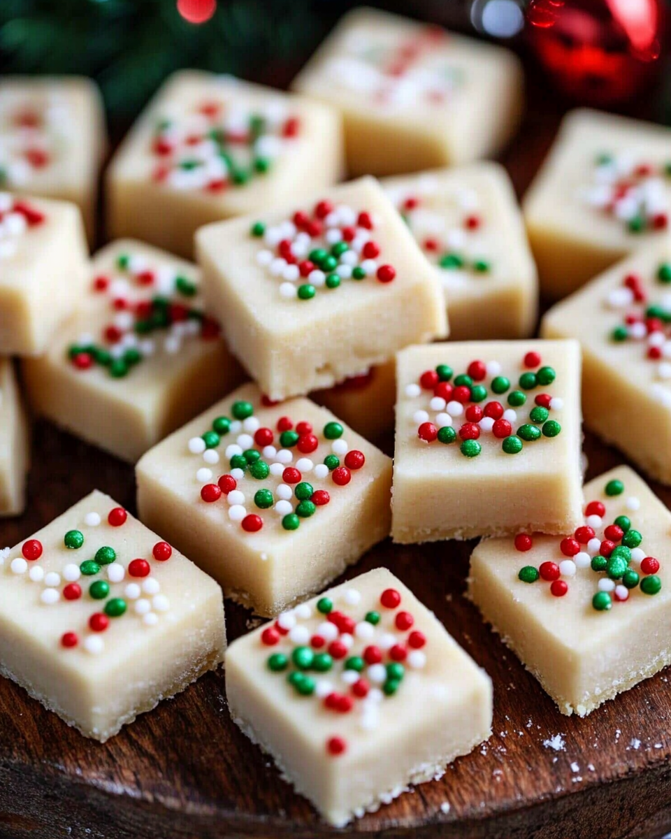 Christmas Shortbread Cookie Bites