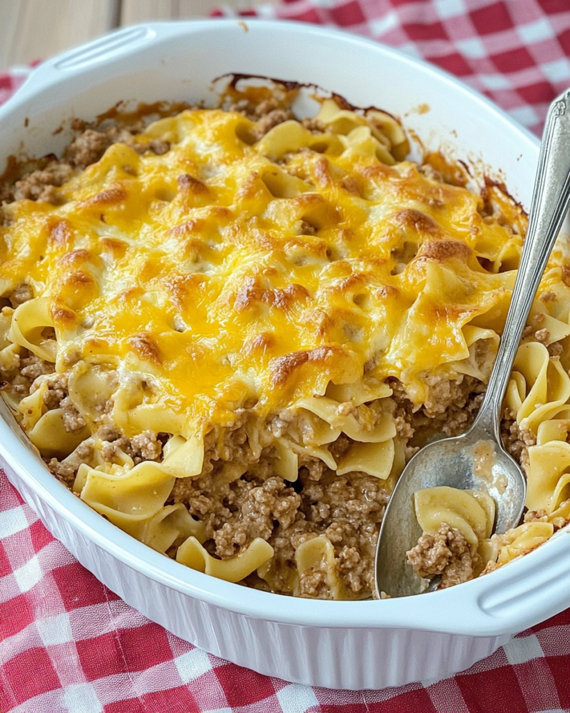 Classic Hamburger and Noodle Casserole