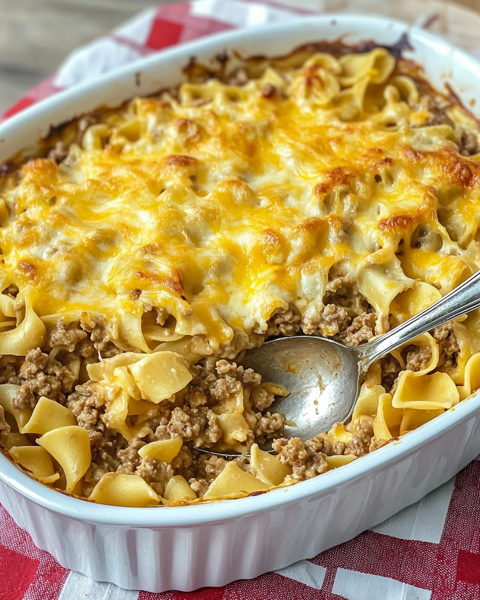 Classic Hamburger and Noodle Casserole