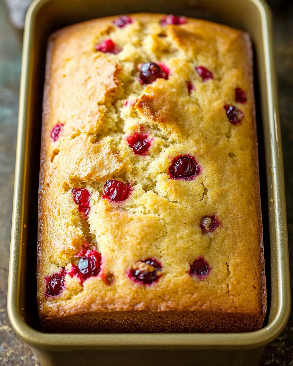 Cranberry Bread with Orange Glaze